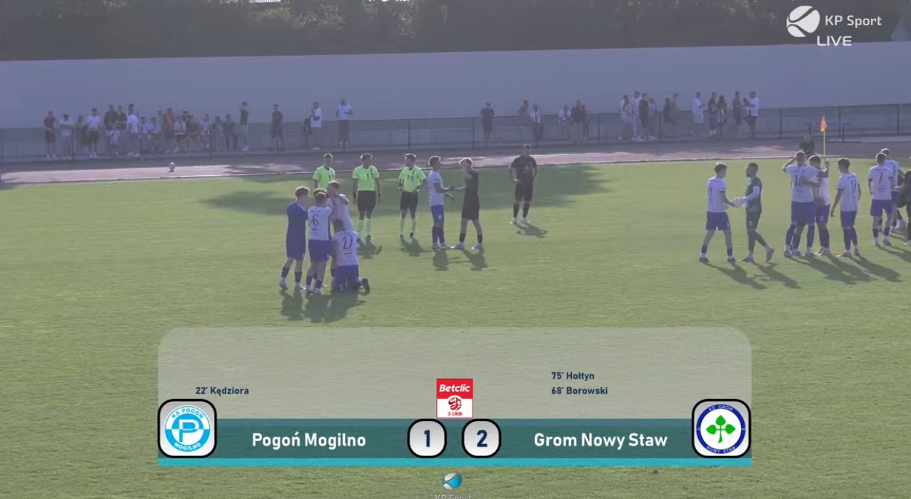 Baraże o 3.ligę:  Grom o krok bliżej!