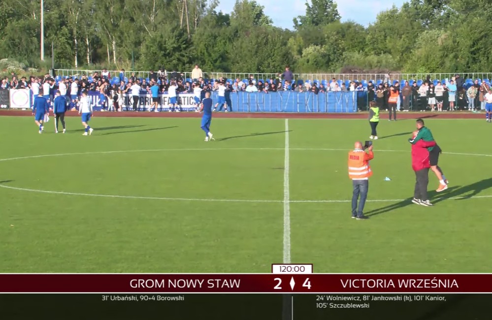 Baraże: Grom przegrywa i nie zagra w 3.lidze.  Bałtyk spada do Klasy Okręgowej